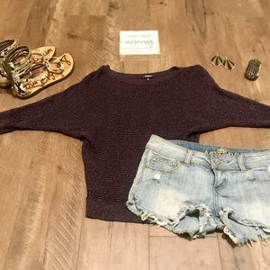 Express sheer knit sweater. Size medium.